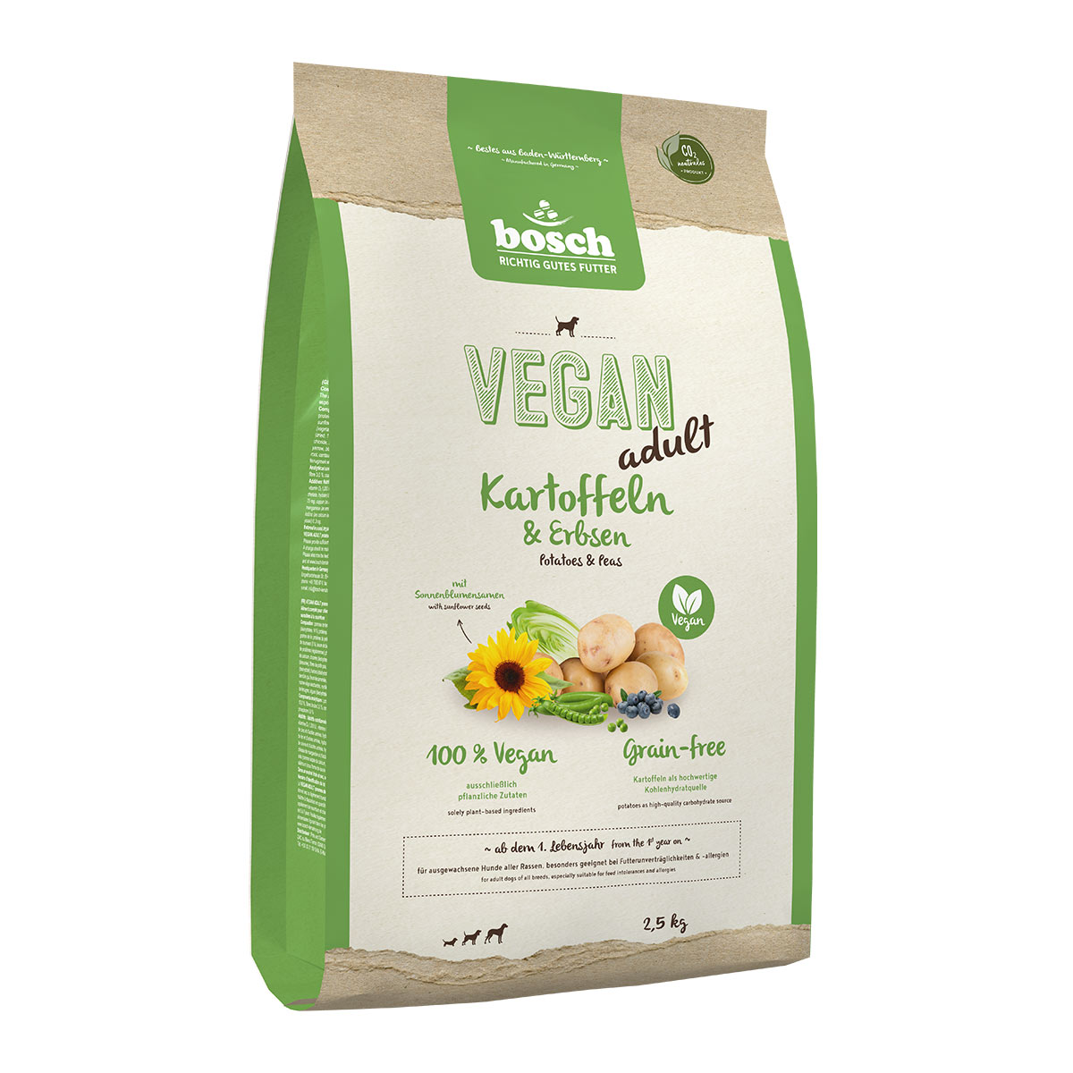 Bosch HPC Vegan Adult brambory a hrášek 2,5 kg