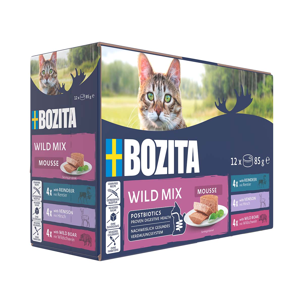 Bozita Mousse Mixed Wild 12x85g