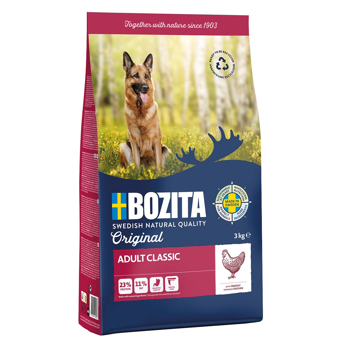 Levně Bozita Original Adult Classic s kuřecím masem 3 kg