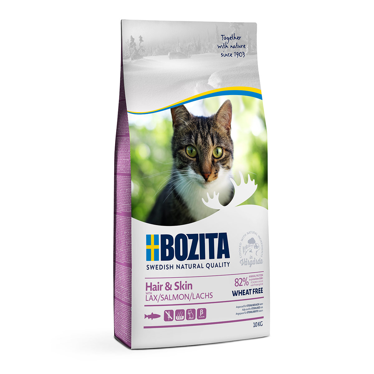 Bozita Hair & Skin Wheat free s lososem 10 kg