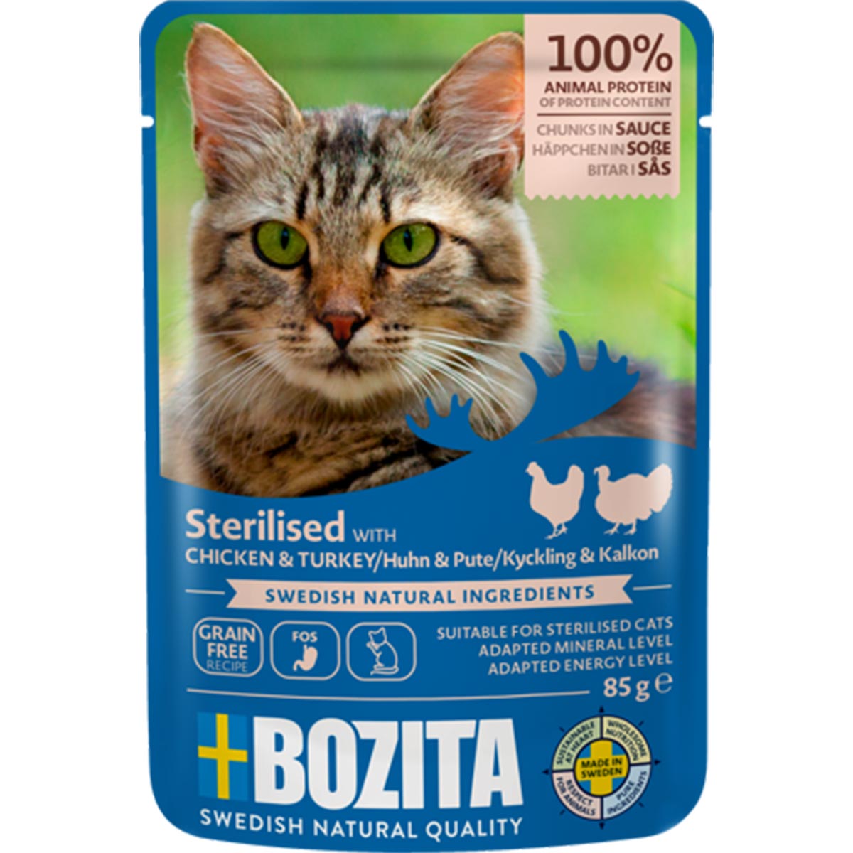 Bozita Häppchen in Sauce Sterilised Huhn und Pute