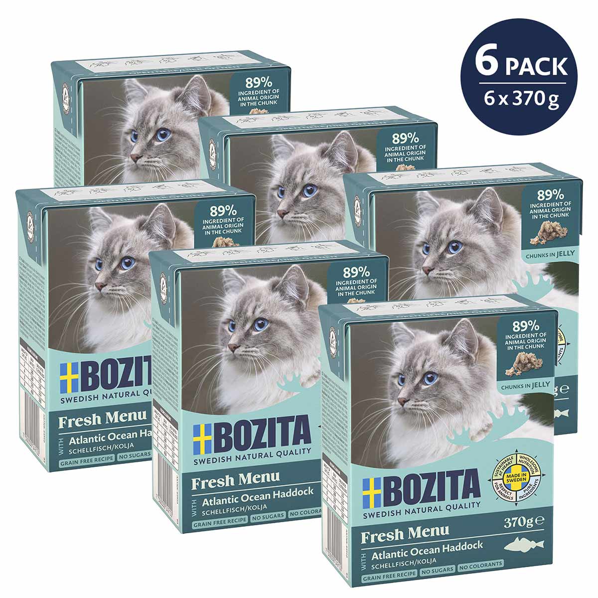 Bozita Häppchen in Gelee mit Schellfisch