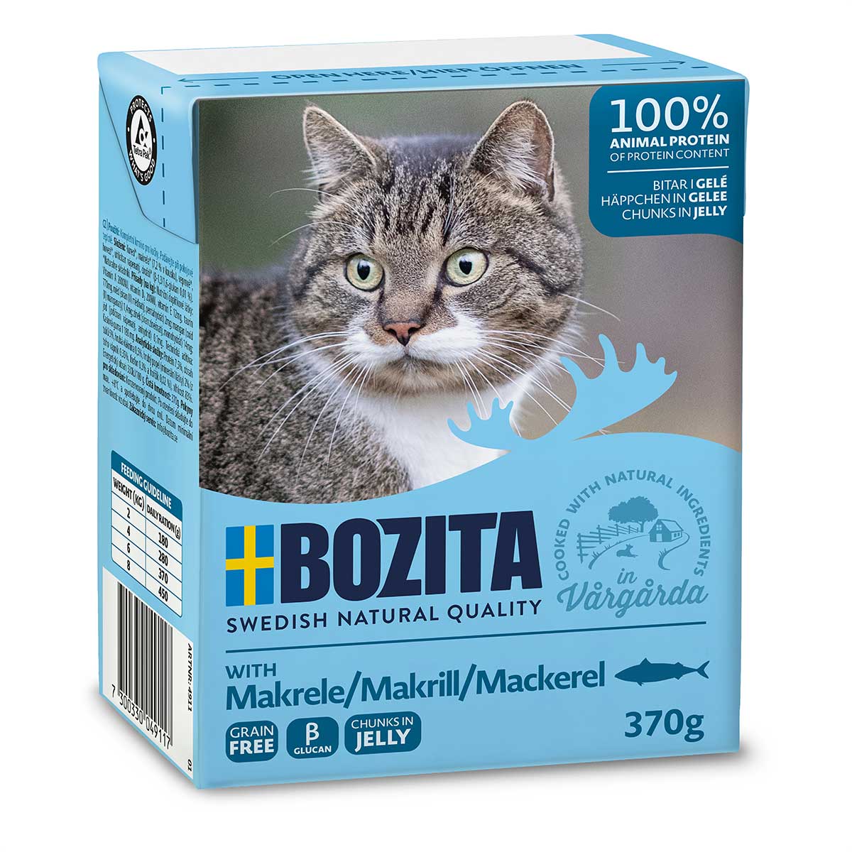 Bozita Tetra Häppchen in Gelee mit Makrele 6x370g