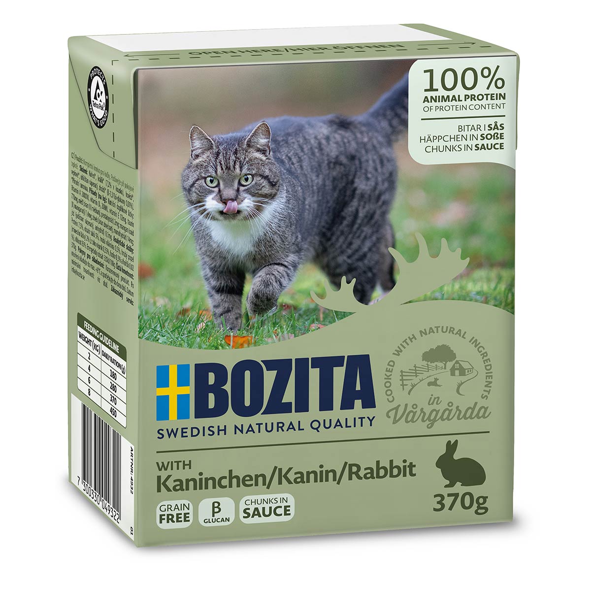 Bozita Tetra kousky v omáčce s králíkem 6 × 370 g: