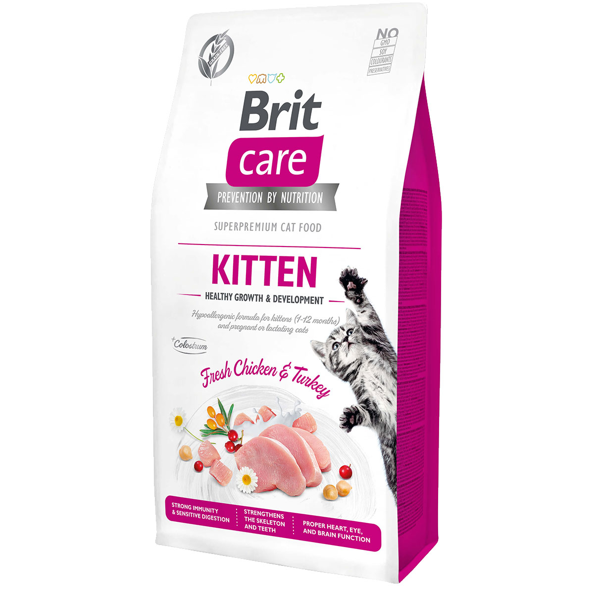 Levně Brit Care GF Kitten Healthy Growth & Development 2× 7 kg