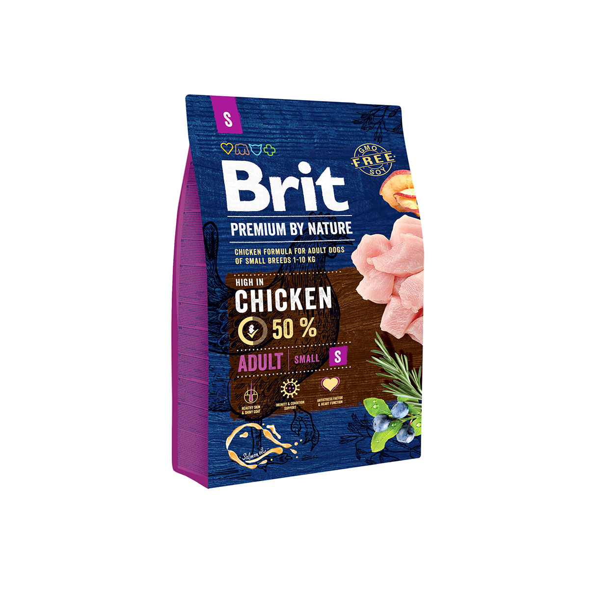 Levně Brit Premium by Nature Adult S 3 kg