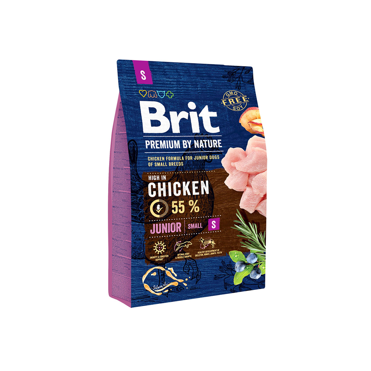 Levně Brit Premium by Nature Junior S 3 kg
