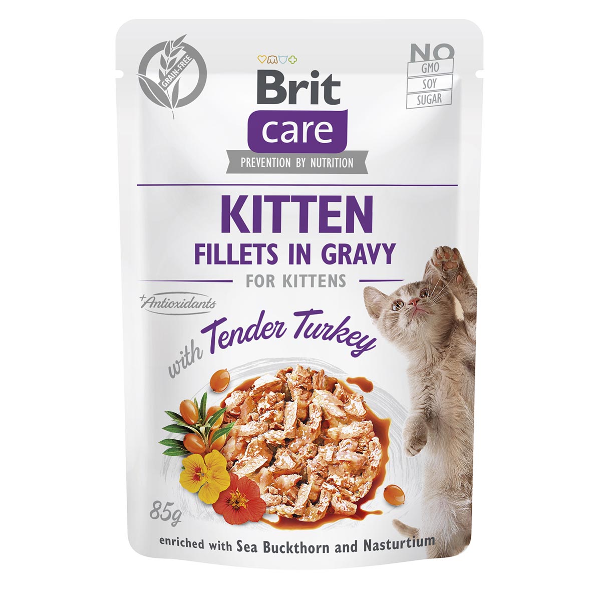 Levně Brit Care Cat Kitten Fillets in Gravy with Turkey 12 × 85 g