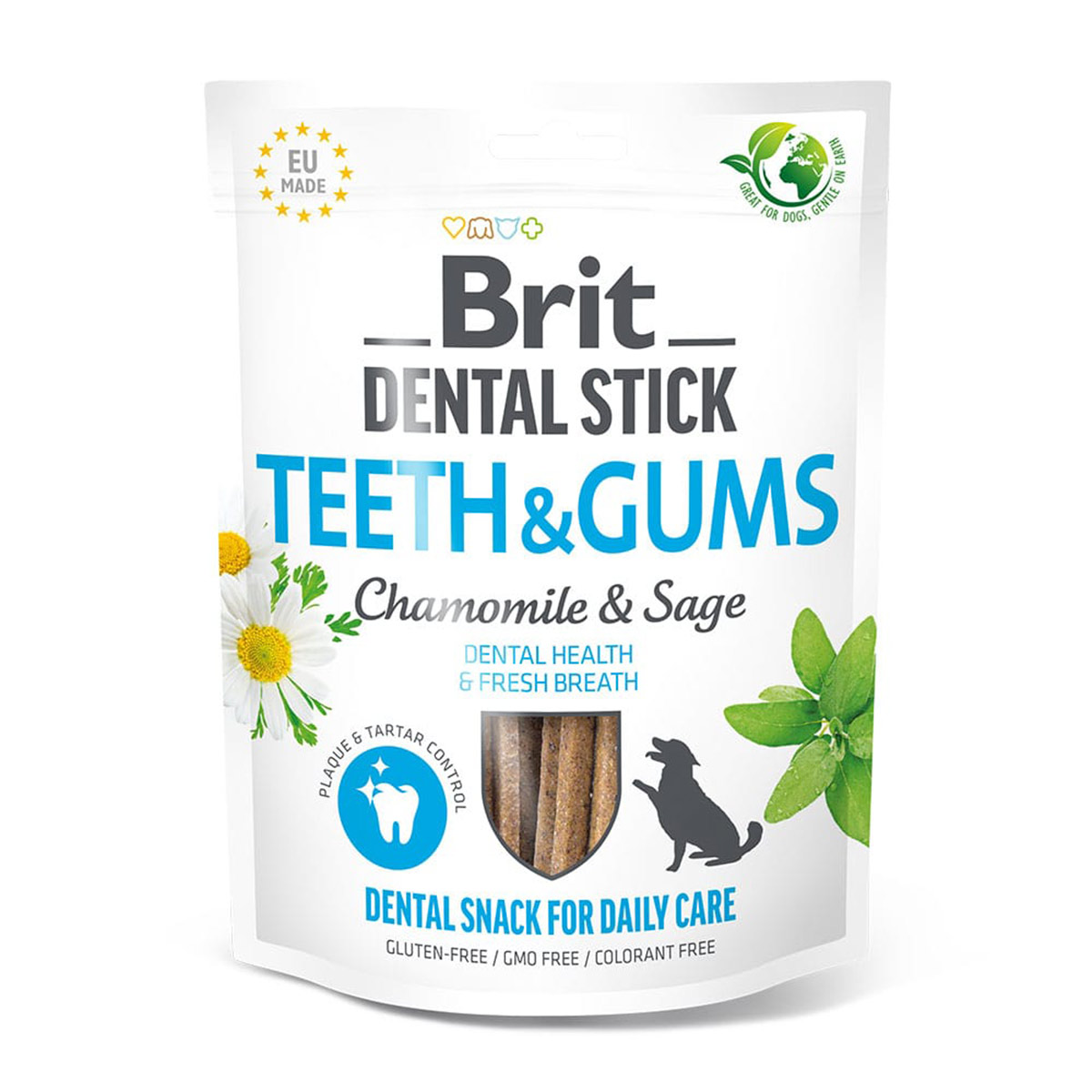 Levně Brit Dental Stick Teeth & Gums Chamomile & Sage 251 g