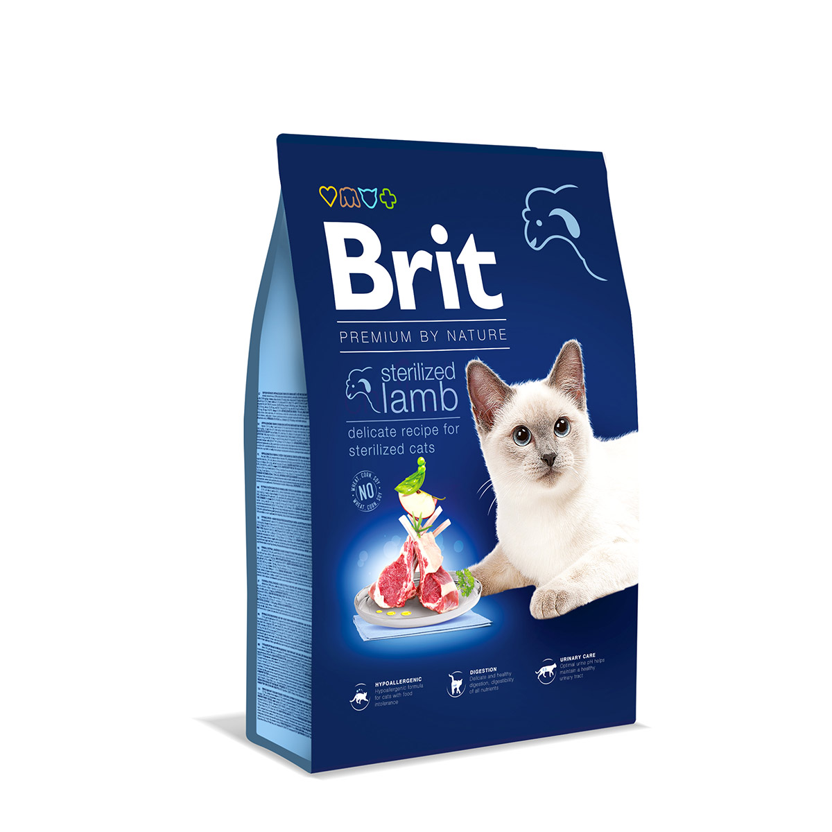 Brit Premium by Nature sterilized Cat jehněčí 8 kg
