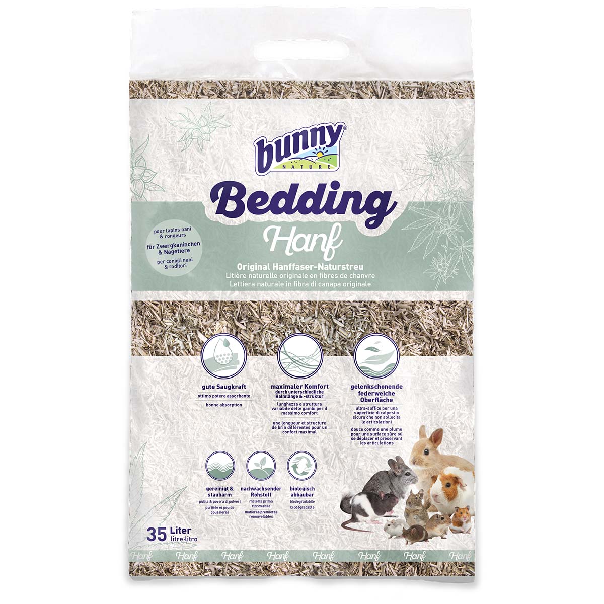 Levně Bunny bunnyBedding konopí 35 l