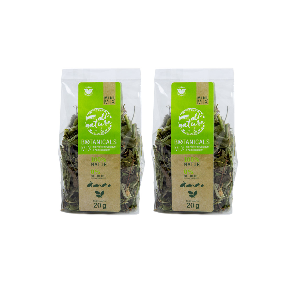 Bunny BOTANICALS MINI MIX – s mátou a heřmánkem 2 × 20 g