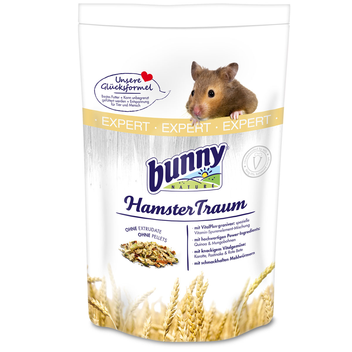 Levně Bunny Nature HamsterTraum EXPERT 3 × 500 g