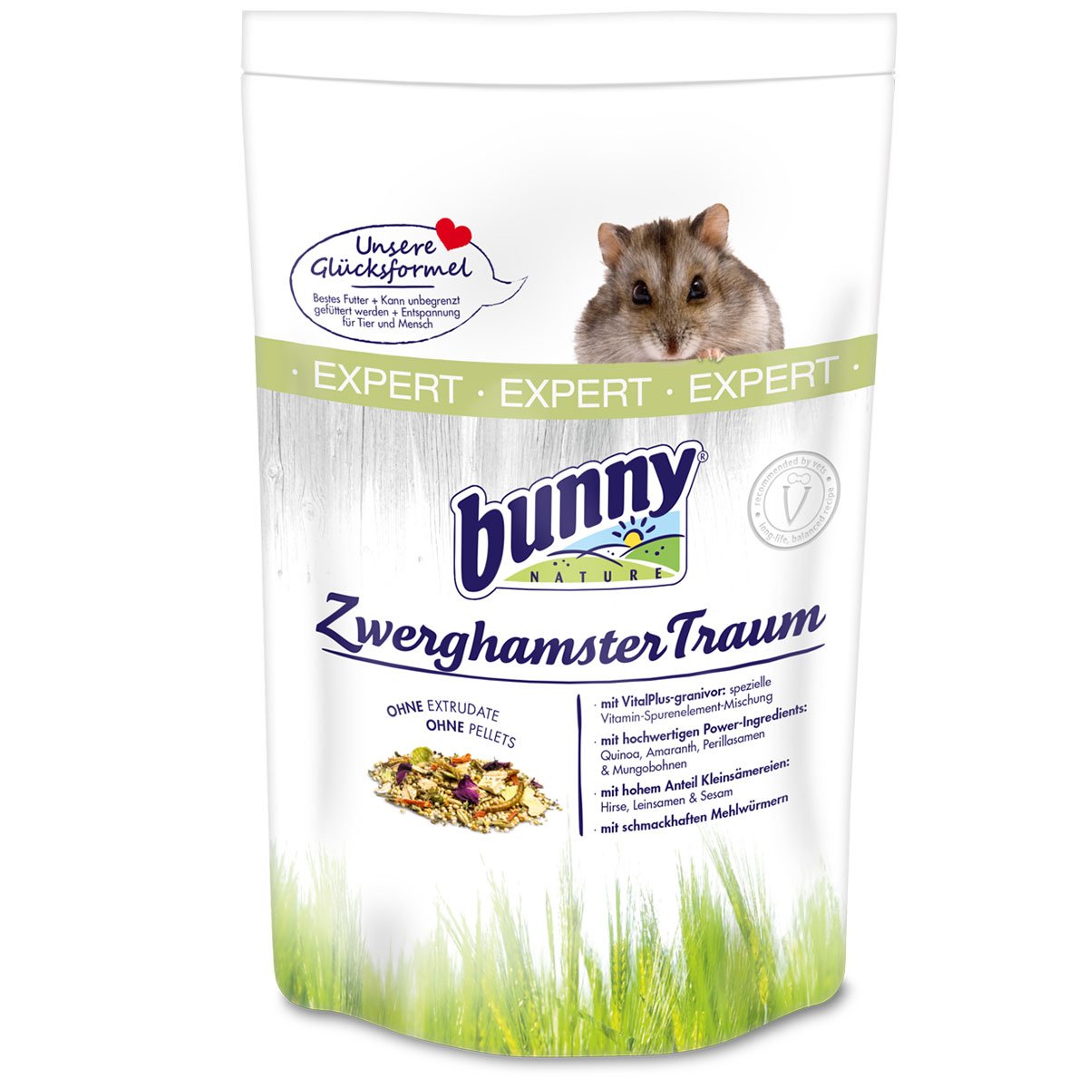 Levně Bunny Nature krmivo pro trpasličí křečky Traum EXPERT 3 × 500 g