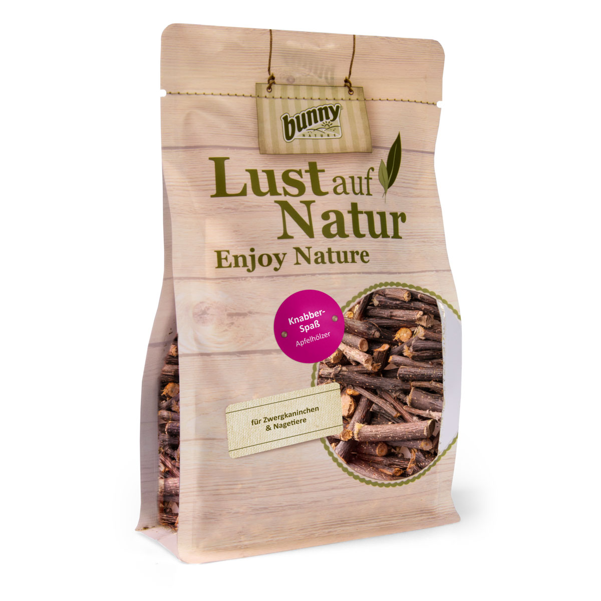 Bunny Lust auf Natur KNABBER-SPASS – jabloňové větvičky 220 g 220g