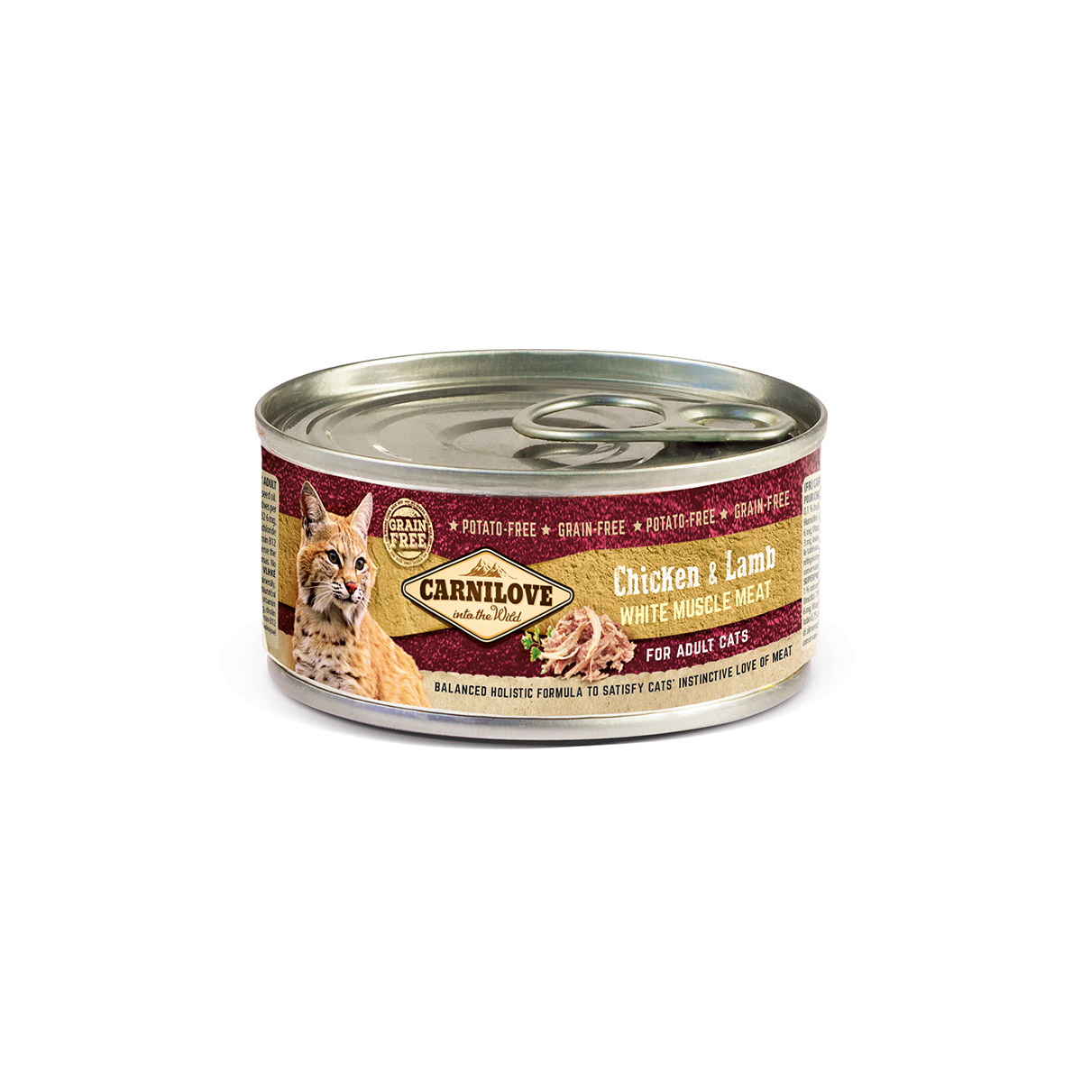 Carnilove Cat – kuře a jehněčí pro dospělé kočky 12× 100 g