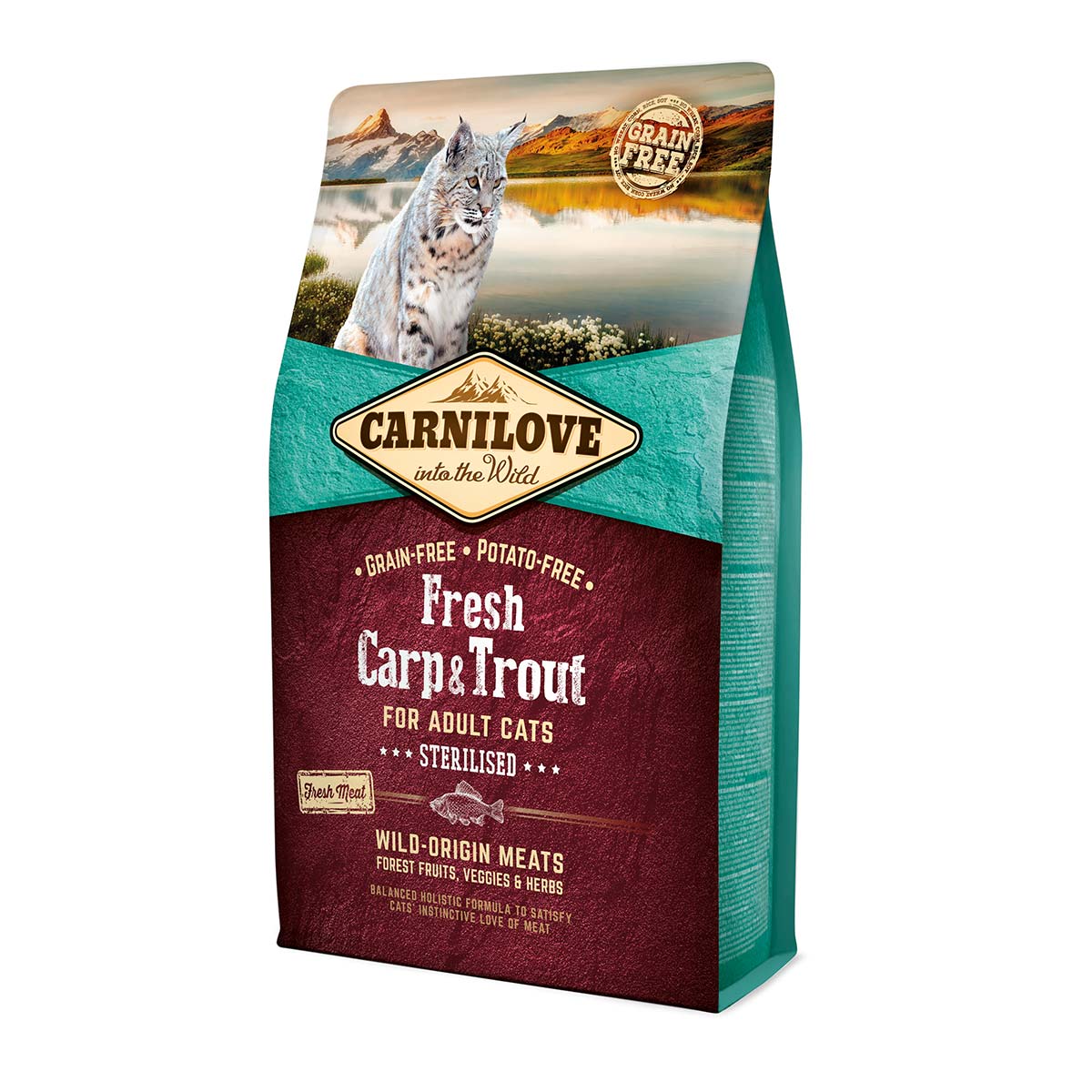 Levně Carnilove Cat Adult Fresh – kapr a pstruh / Sterilised 2 kg
