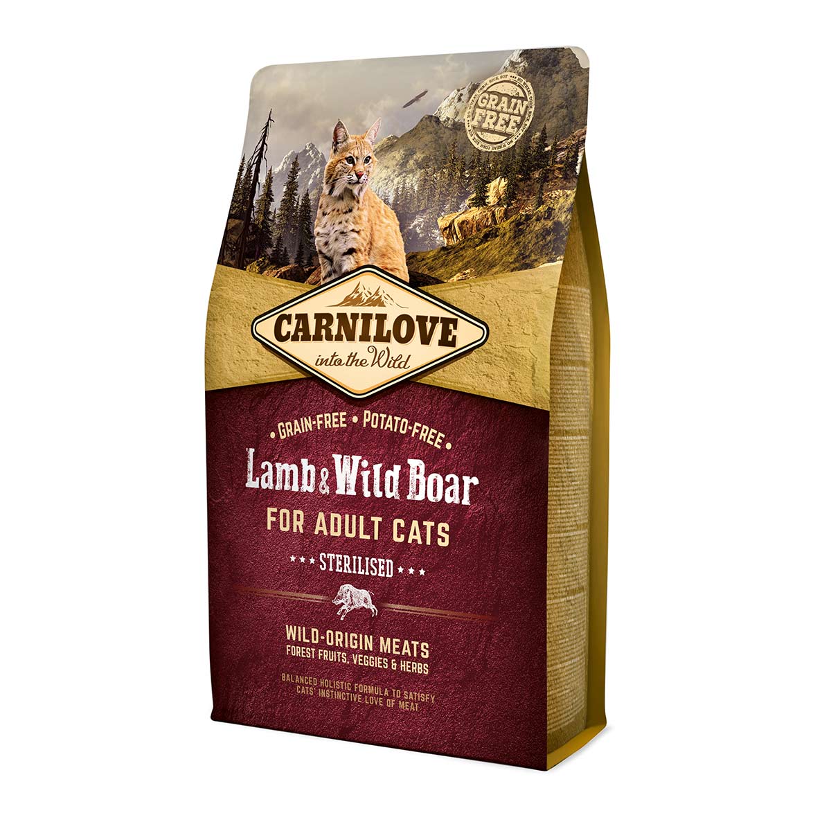 Levně Carnilove Cat Adult – jehněčí a kančí maso / Sterilised 2 kg