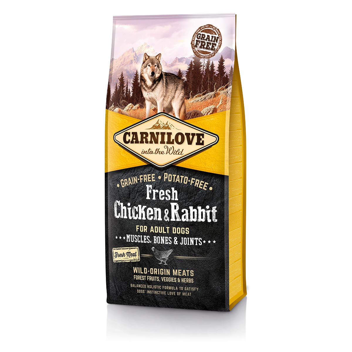 Carnilove Dog Adult Fresh – Chicken & Rabbit 12kg