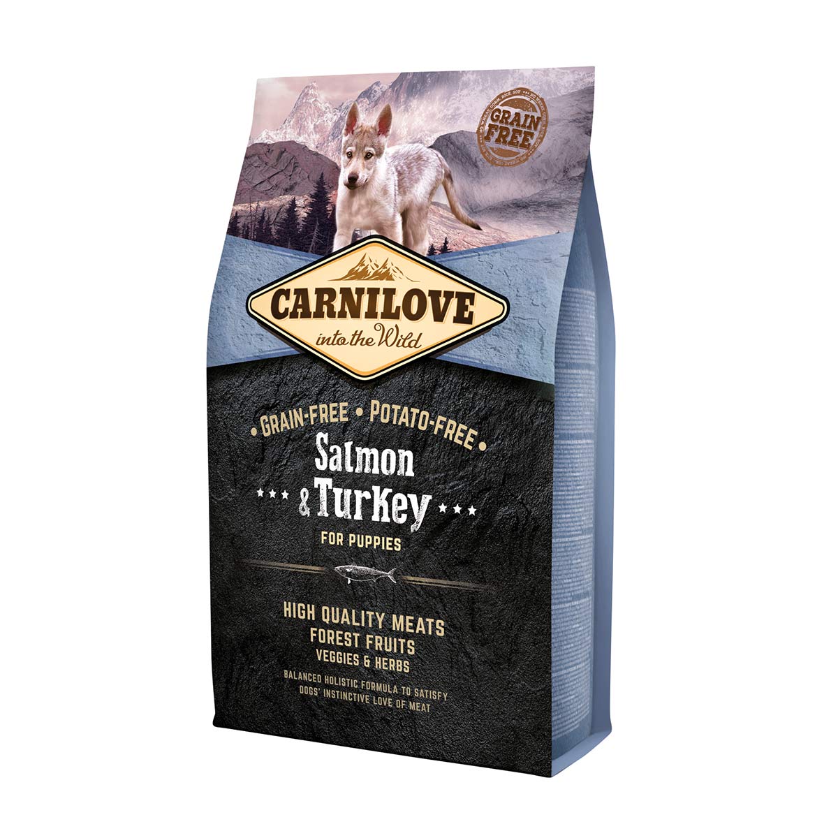 Carnilove Dog Puppy – Salmon & Turkey 4kg