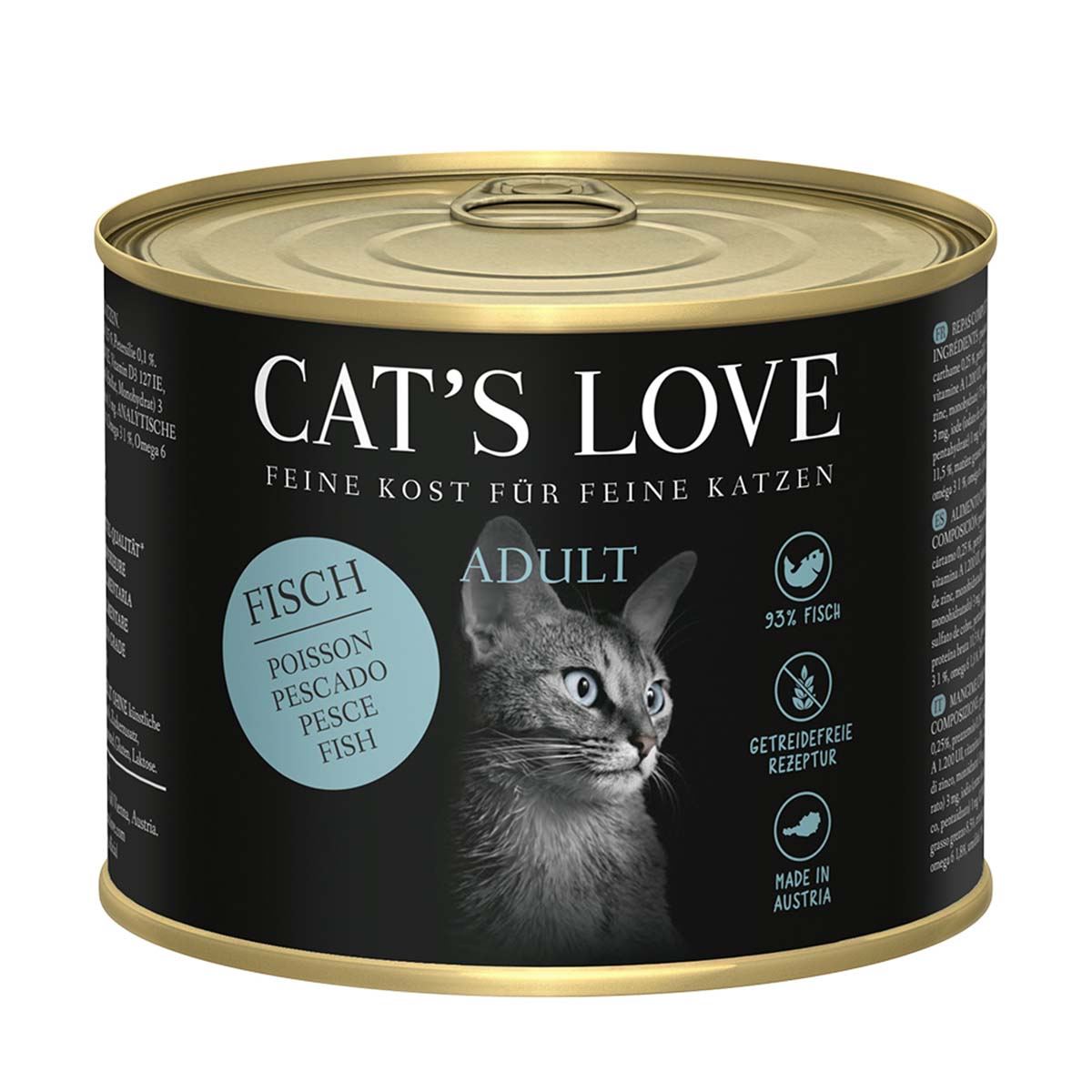 Cat's Love Nassfutter Fisch Pur mit Distelöl und Petersilie