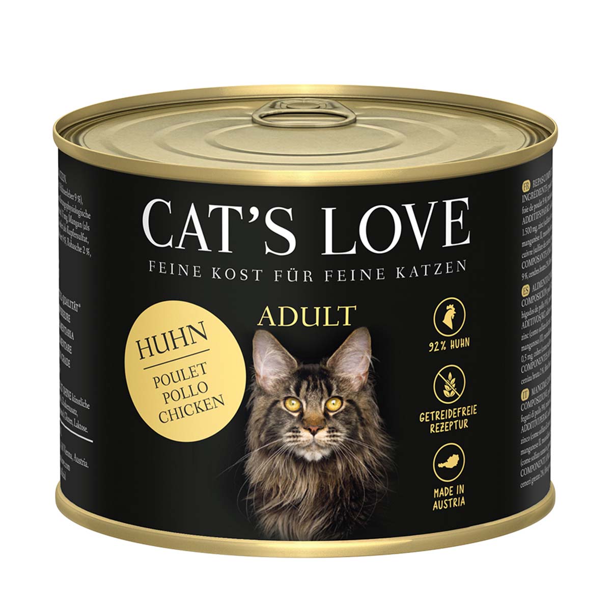 Cat's Love Nassfutter Huhn Pur mit Leinöl und Brennnessel