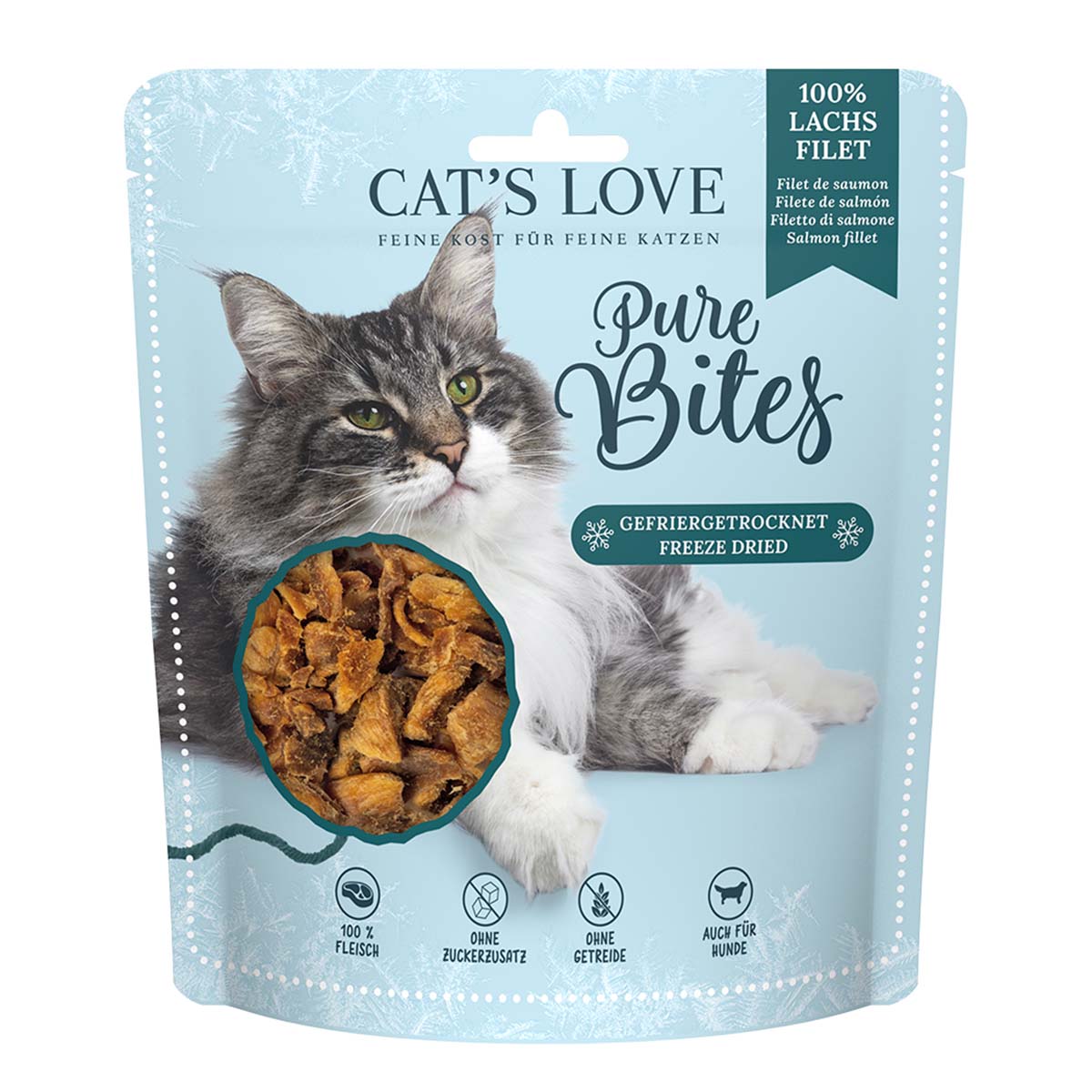 Cat's Love Pure Bites Lachsfilet 50g
