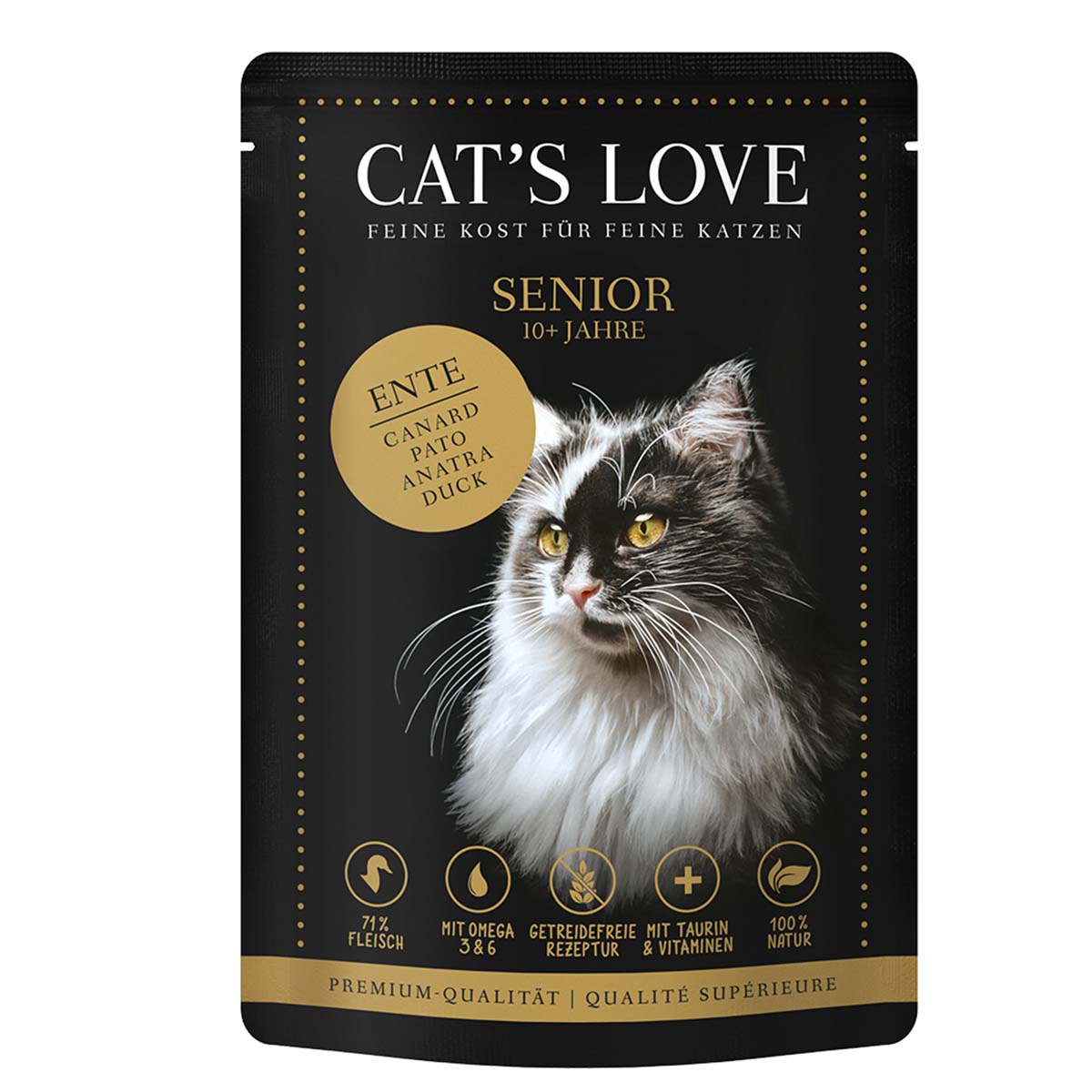 Cat's Love Nassfutter Senior Ente