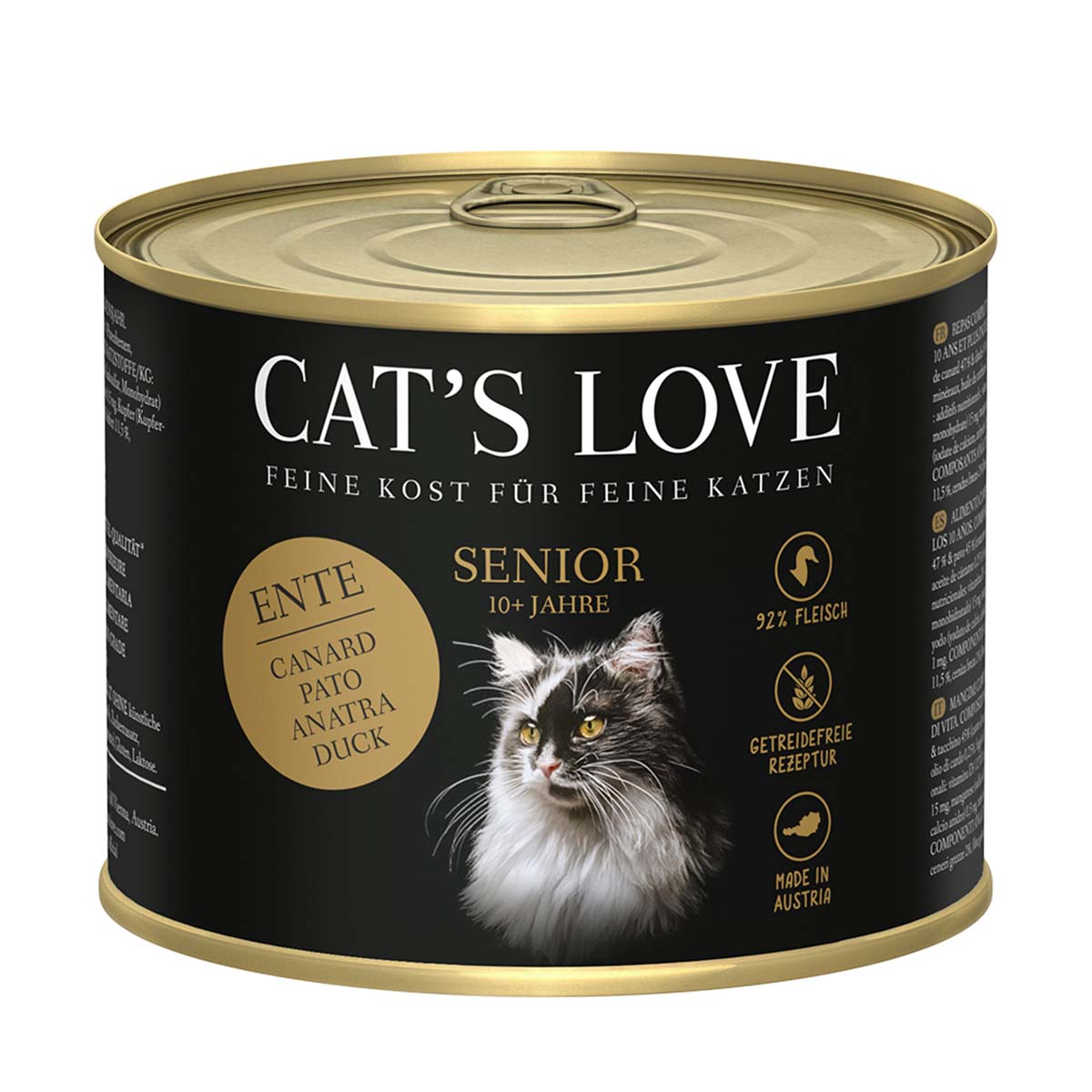 Cat's Love Nassfutter Senior Ente