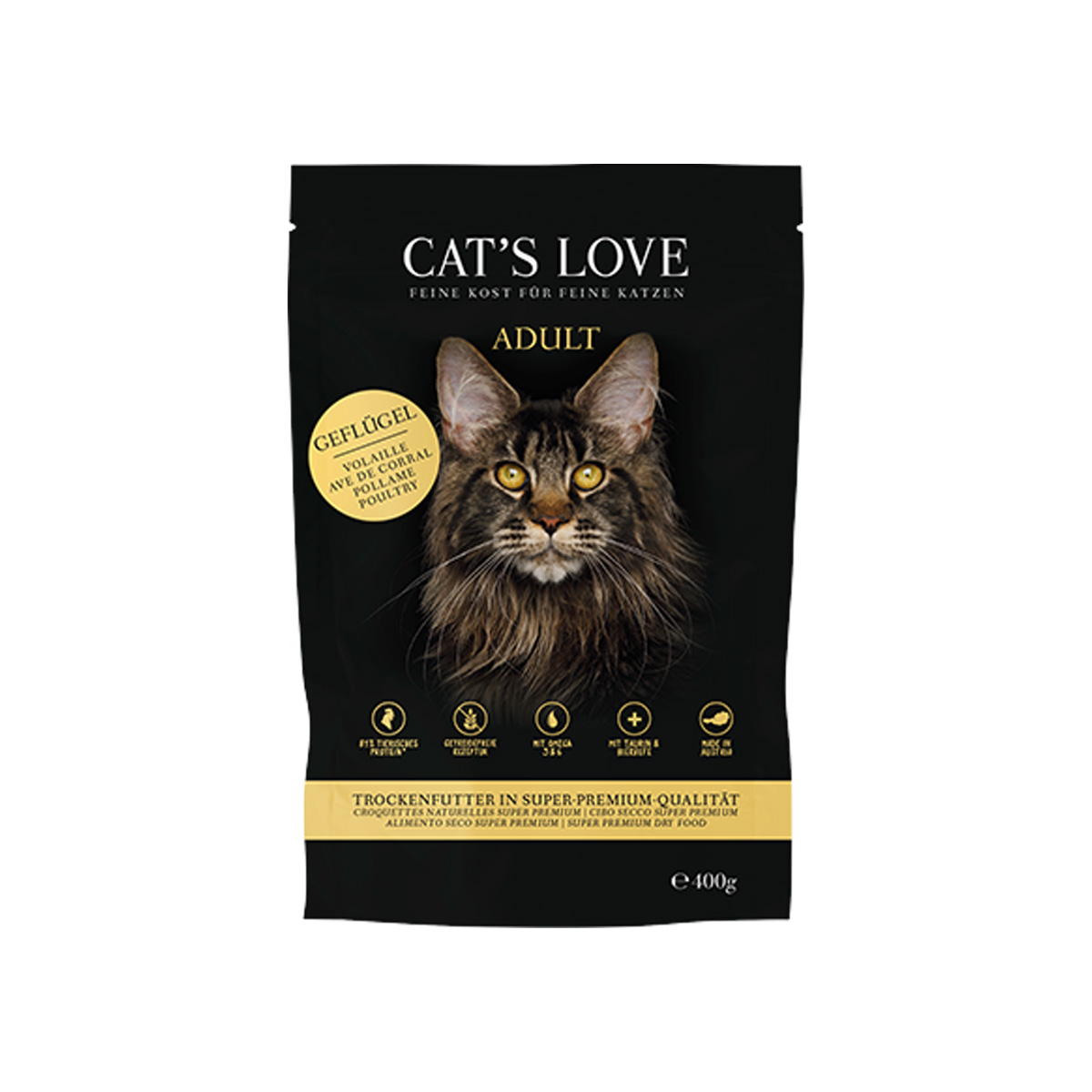 CAT’S LOVE Trocken Adult Geflügel 400g