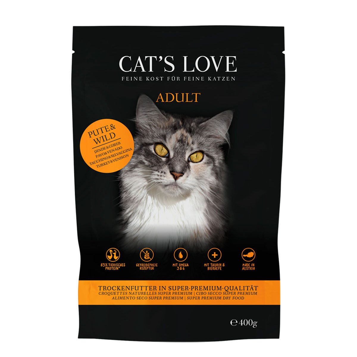CAT'S LOVE Trocken Adult Pute &amp; Wild