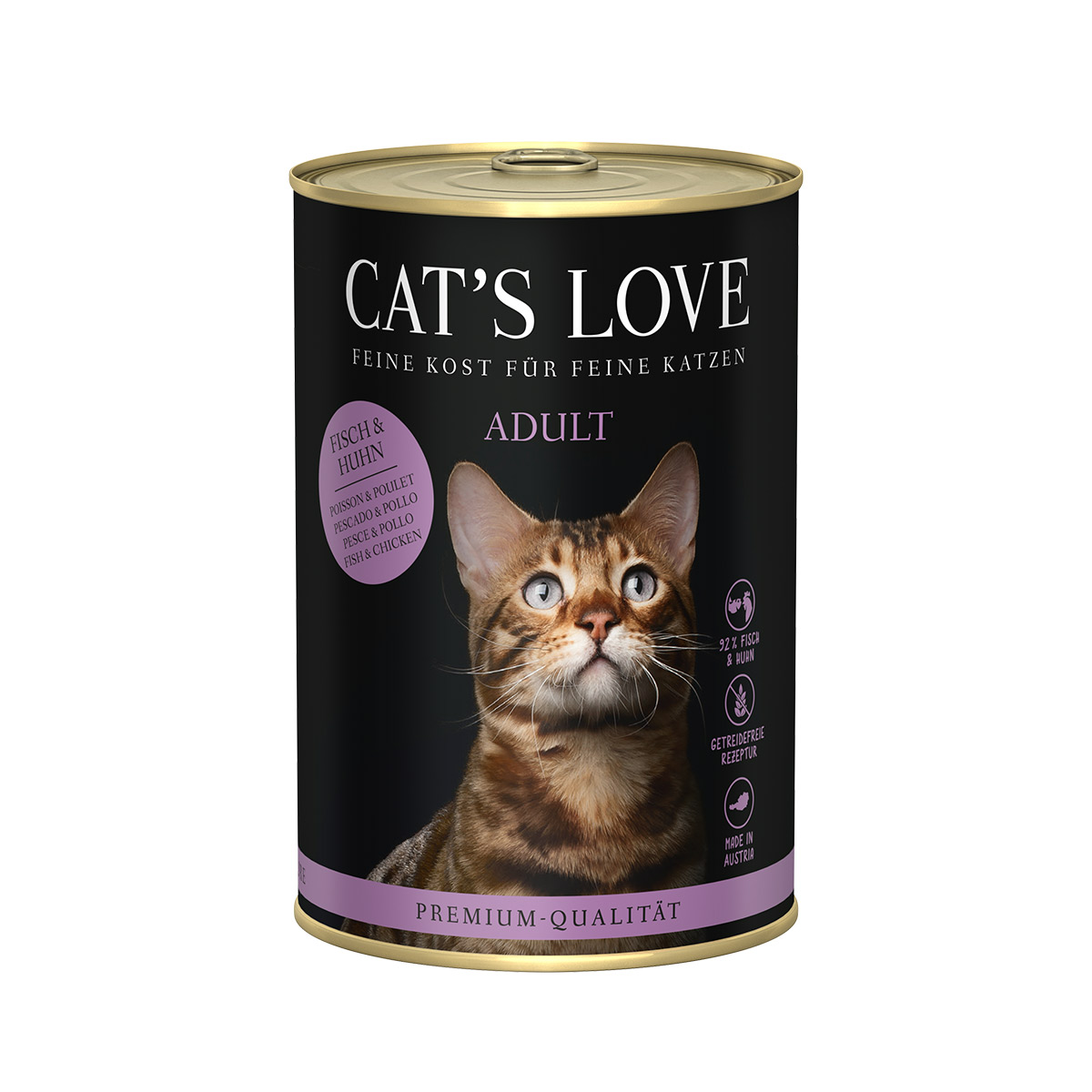 Cat´s Love ryba a kuře Pur 6 × 400 g