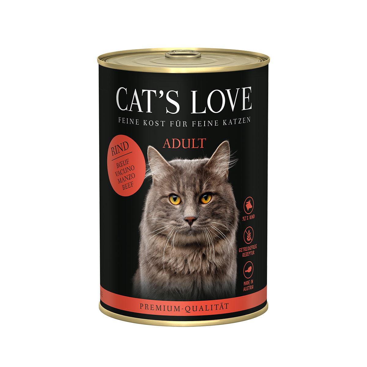 Levně Cat´s Love čisté hovězí maso 6 × 400 g