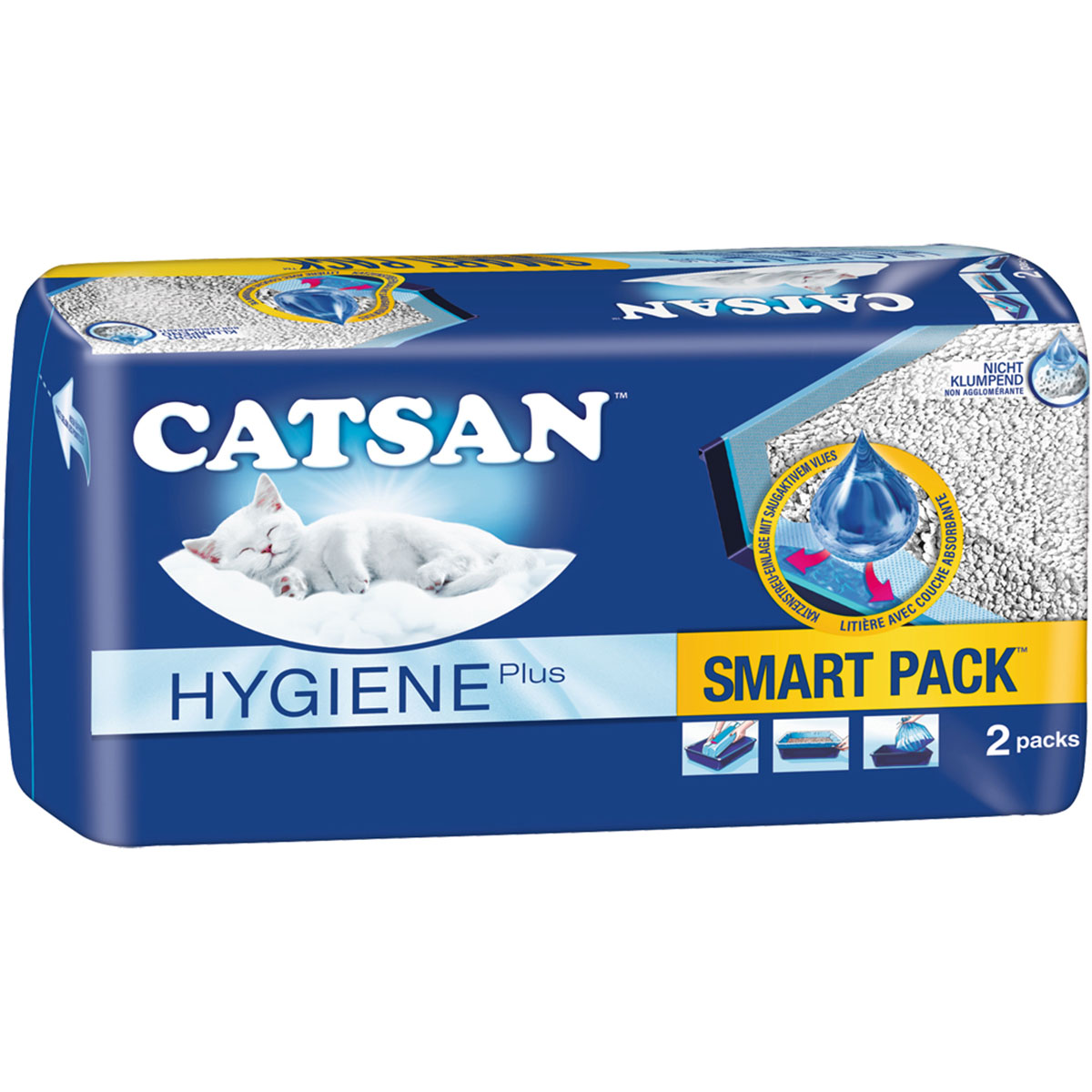 Levně Catsan Smart Pack vkládací podložky do toalety pro kočky 2 kusy