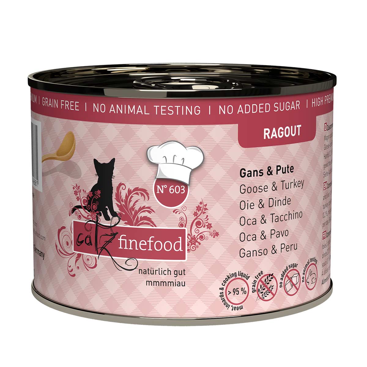 catz finefood Ragout No.603 husí & krůtí maso 24 × 190 g