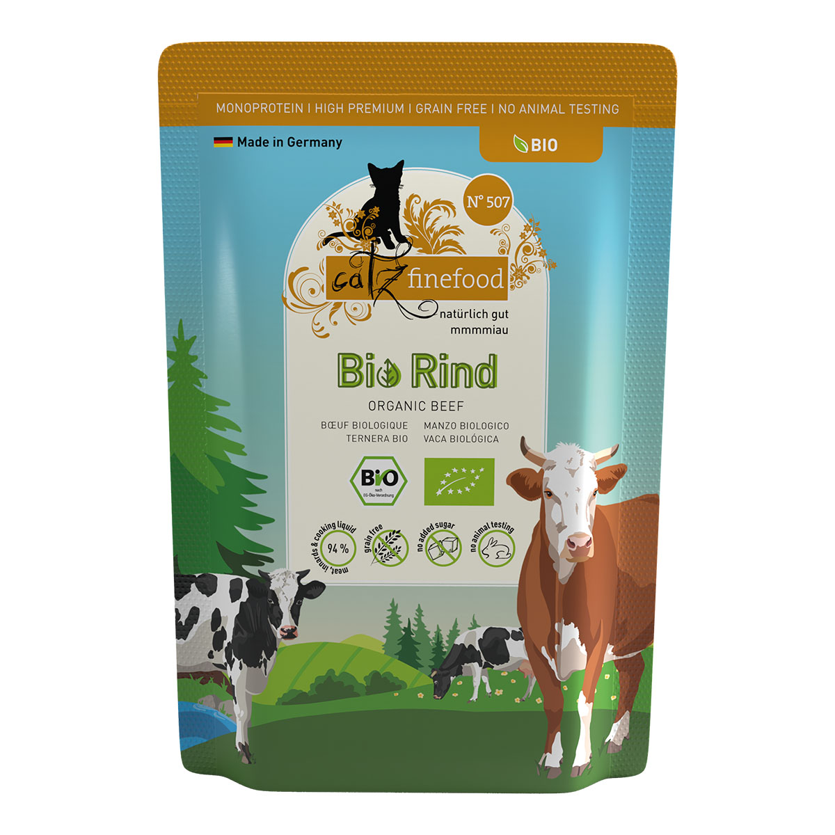 catz finefood Bio No.507 hovězí maso 24 × 85 g