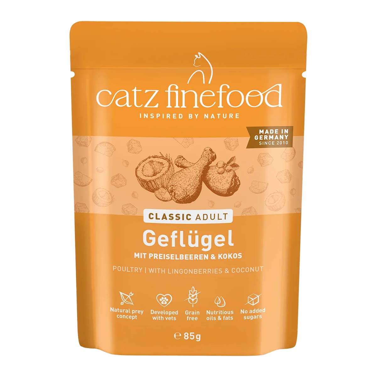 catz finefood CLASSIC Adult Geflügel 16x85g