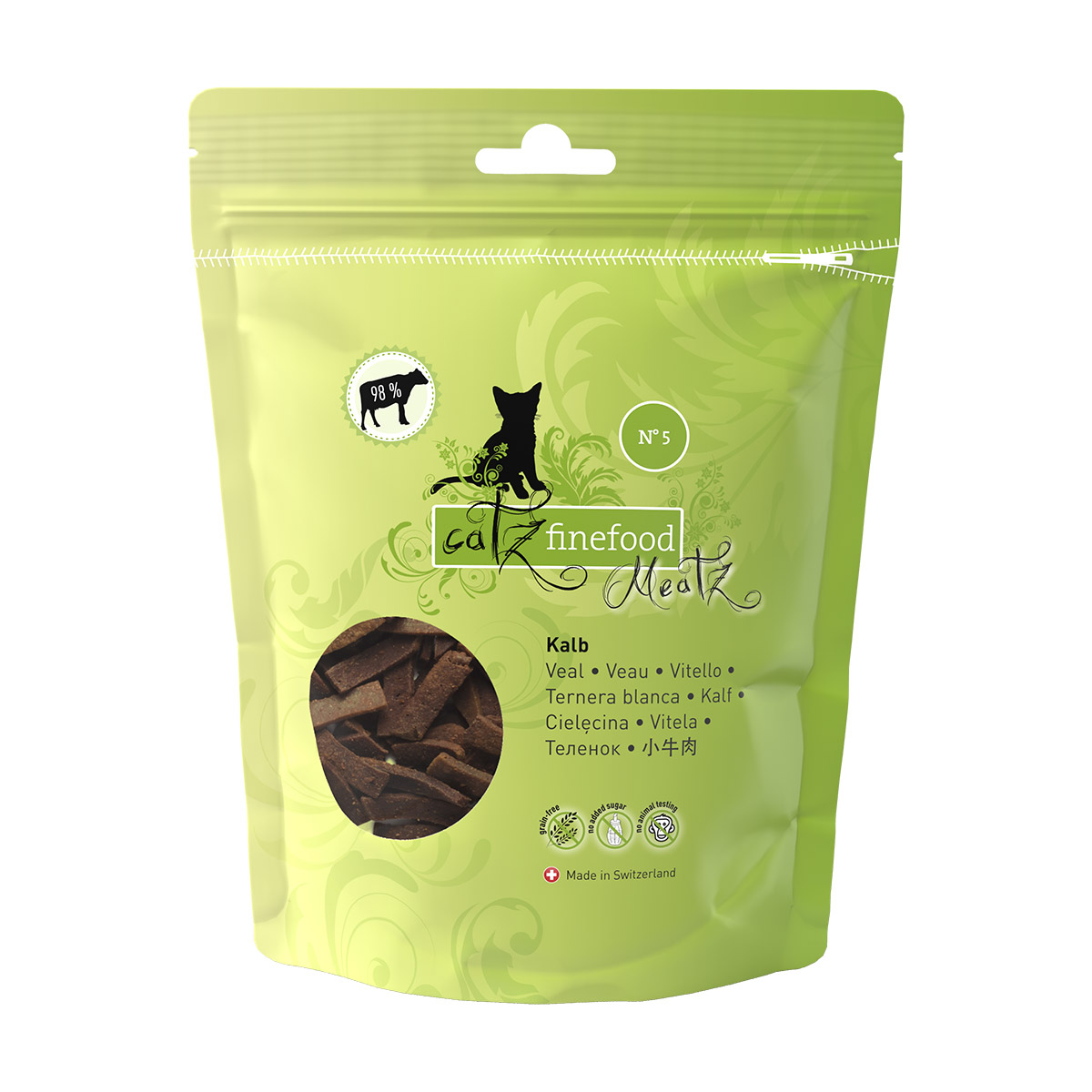 catz finefood Meatz N°5 telecí, 4x45g