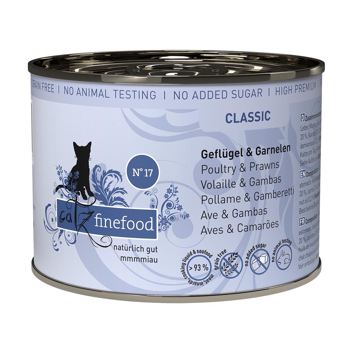 Levně catz finefood No. 17 drůbež a krevety 6x200g