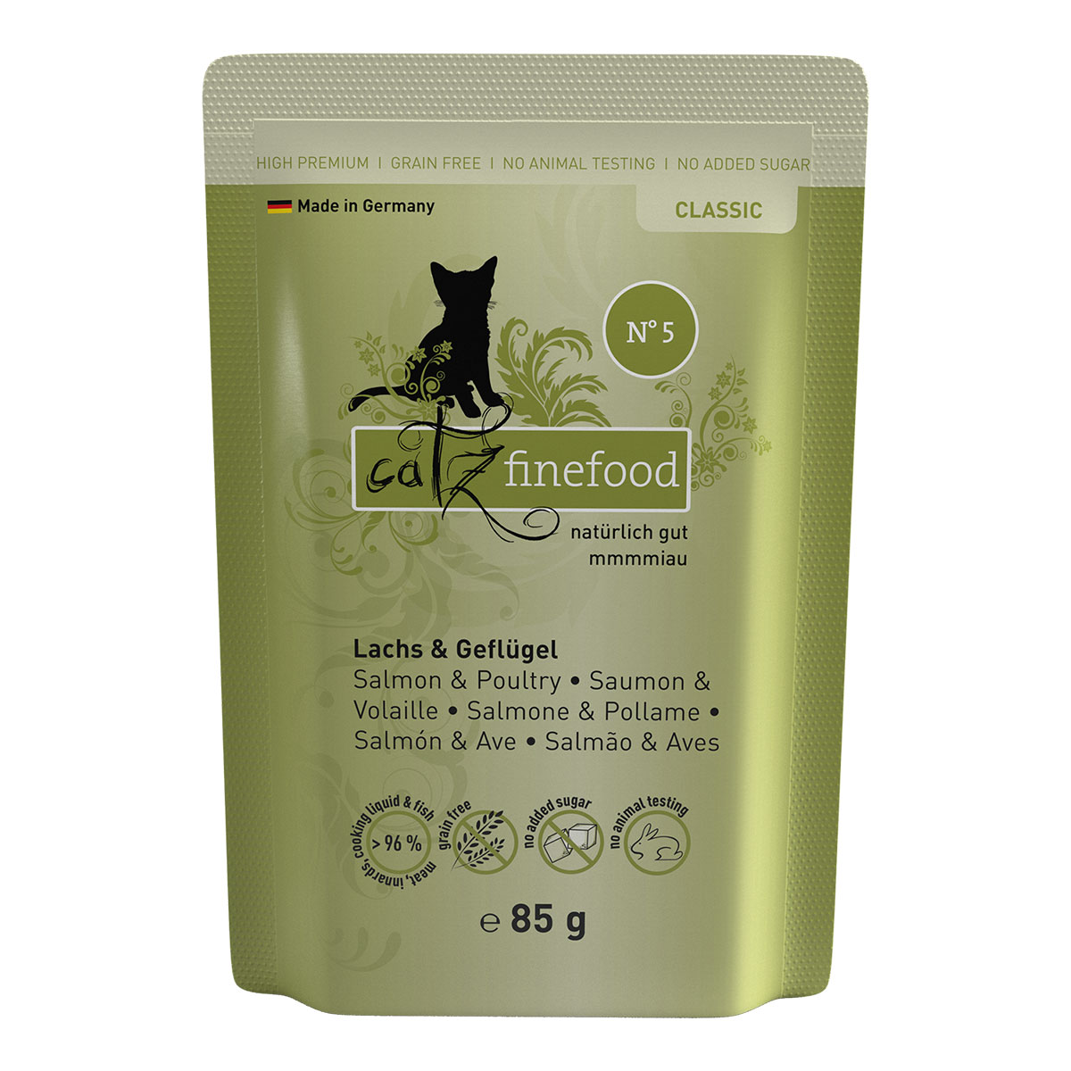 catz finefood – č. 5 losos, 16× 85 g