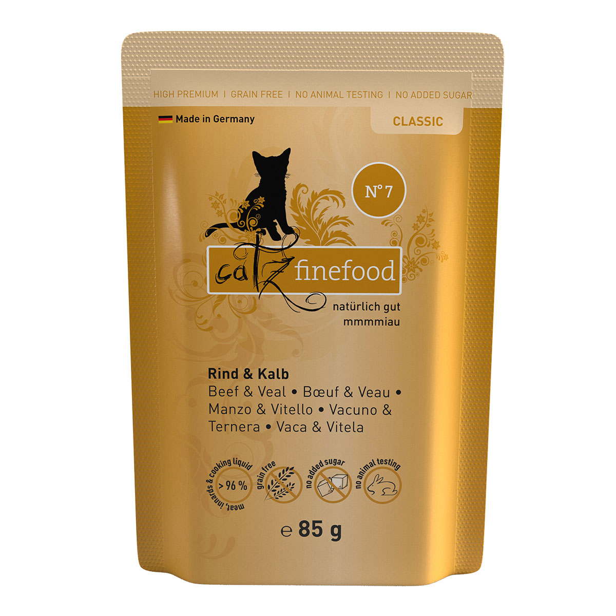 catz finefood – No. 7 hovězí a telecí, 16× 85 g