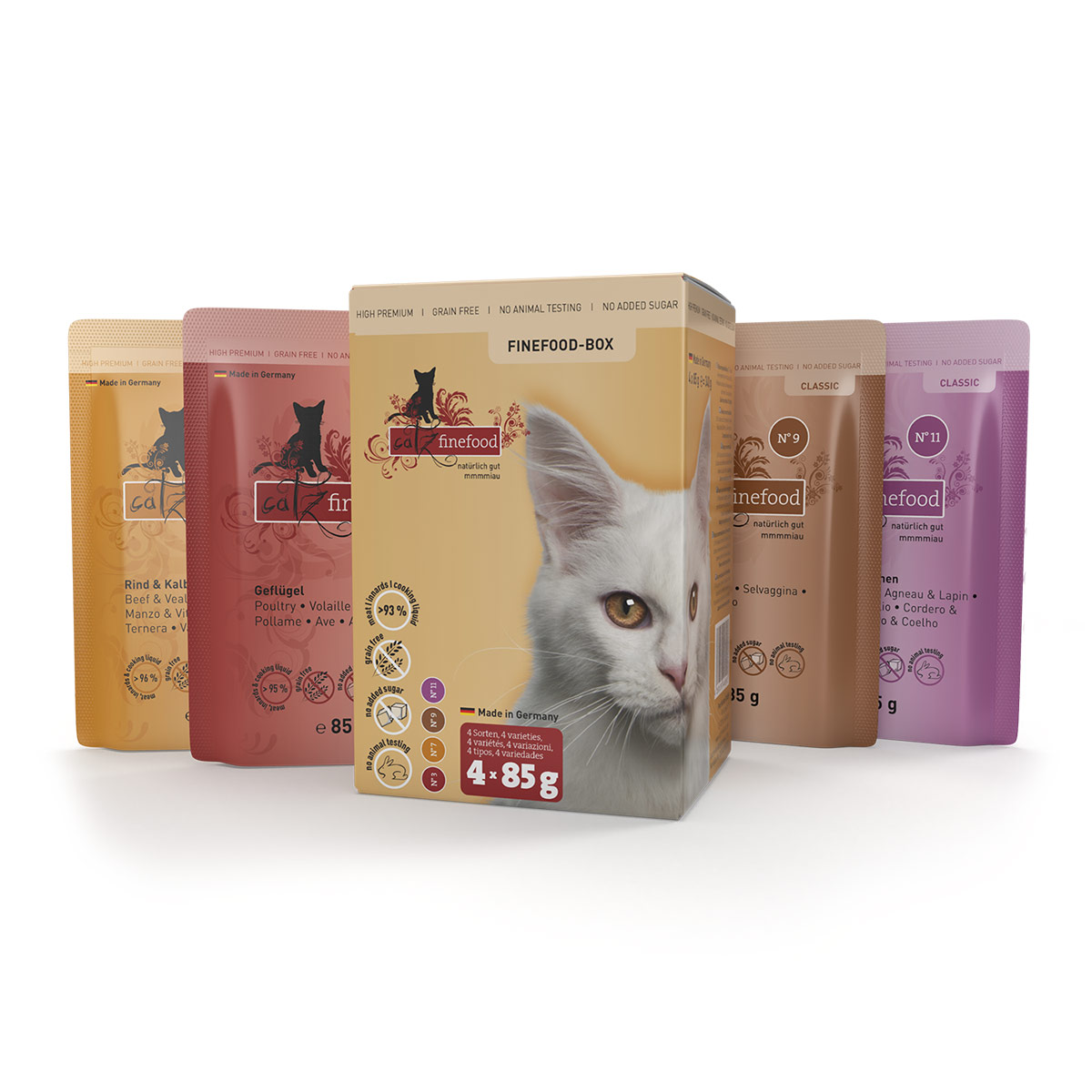 Levně catz finefood Classic Finefood-Box I 4× 85 g