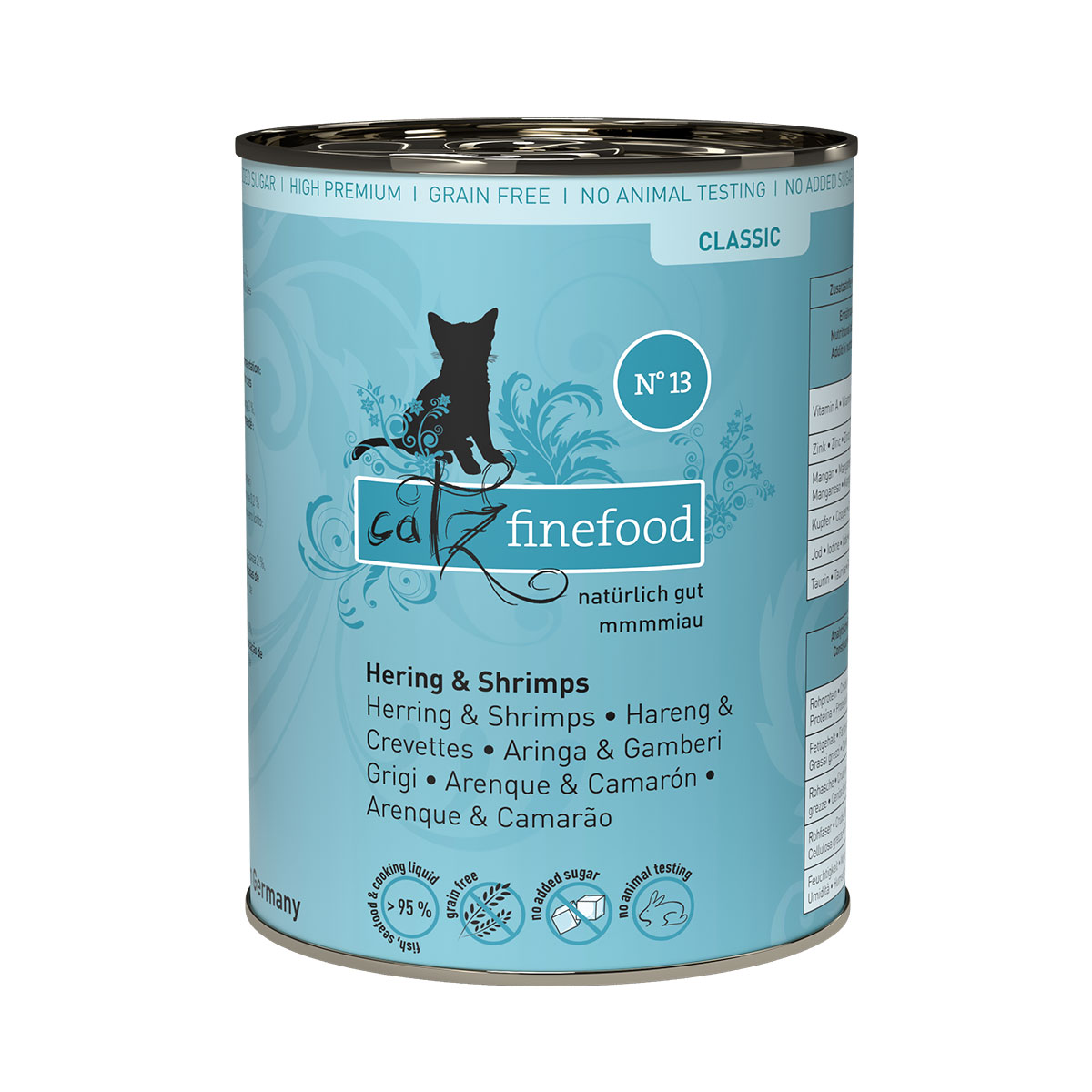 Catz Finefood Classic N° 13 – Hering & Shrimps 6x400g