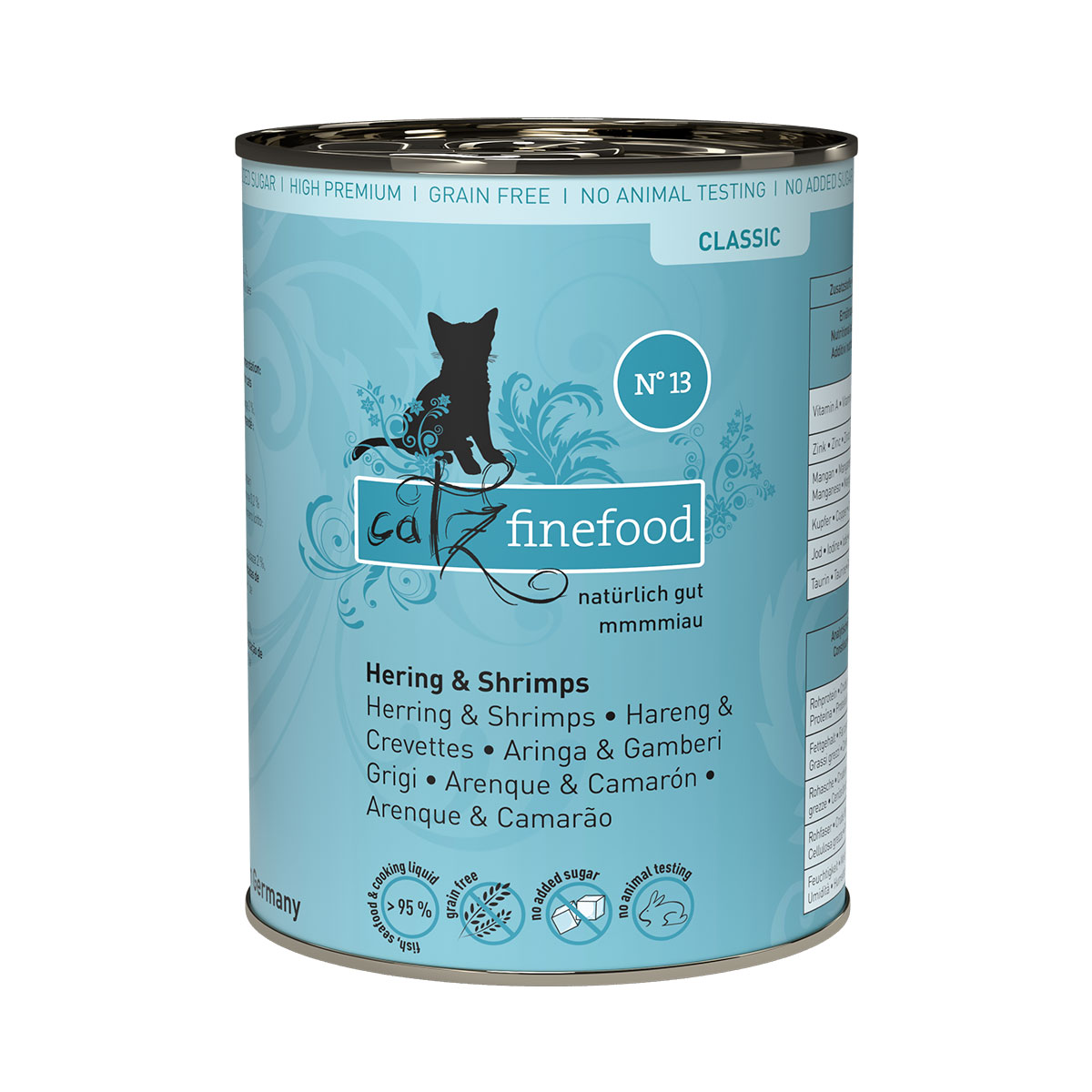 catz finefood Classic N° 13 – sleď a krevety 6 × 400 g