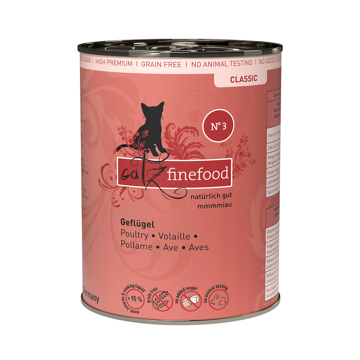catz finefood Classic N° 3 – drůbež 6 × 400 g