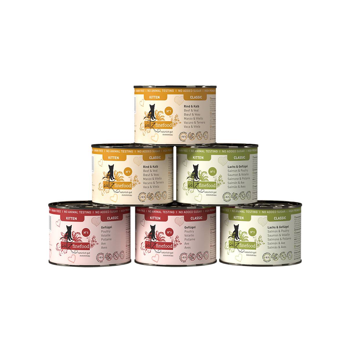 catz finefood Kitten multipack 6 × 200 g