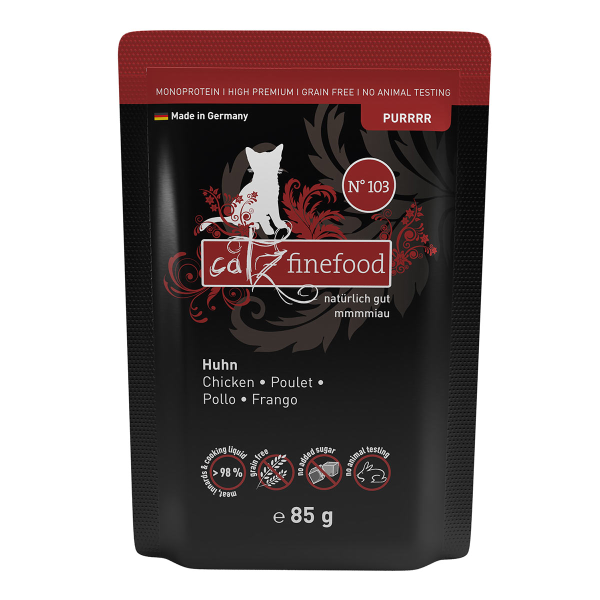 Catz finefood Purrrr No.103 kuřecí, 16 x 85 g