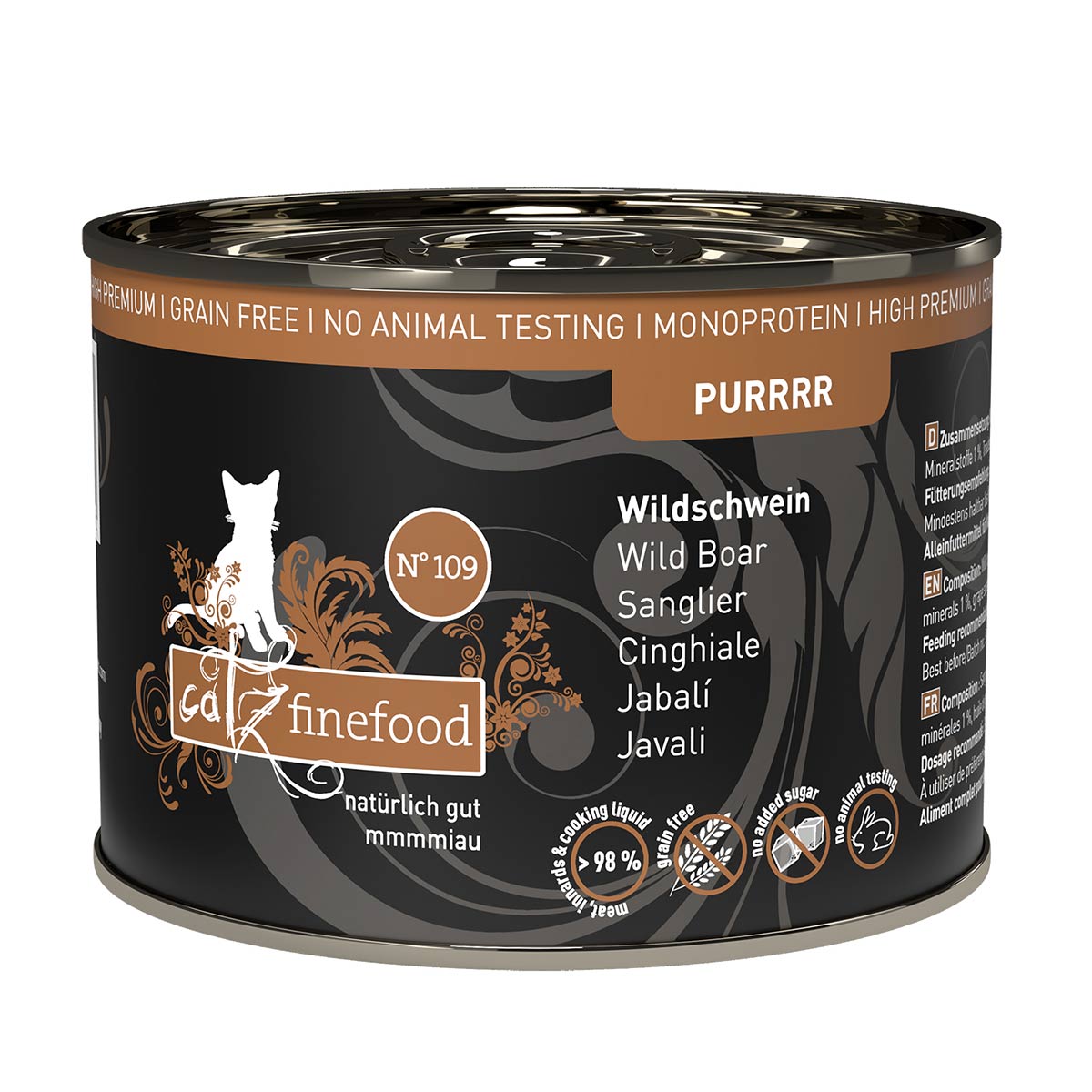 Catz finefood Purrrr No.109 vepřové 24 × 200 g