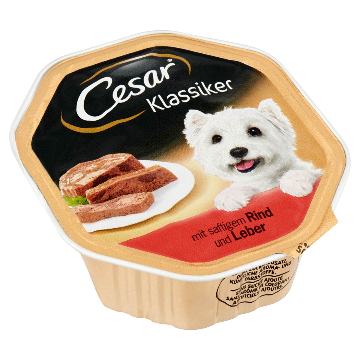 Levně Cesar s hovězím a játry 14x150g