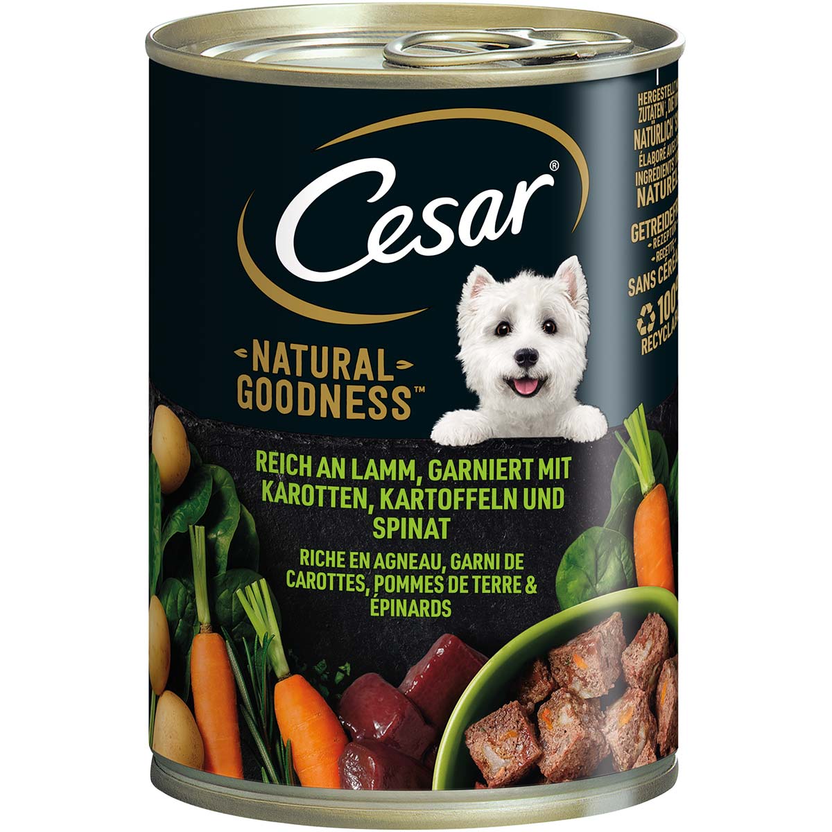 CESAR NATURAL GOODNESS jehněčí 6× 400 g